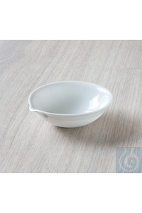 Evaporating dish semi-deep, round bottom, Ø 96 x H 30 x V 110 ml Evaporating dish semi-deep,...